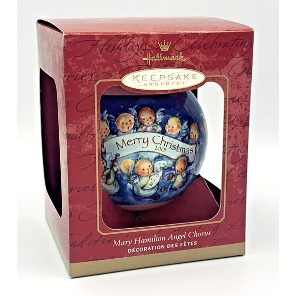 Vintage Hallmark Keepsake Mary Hamilton Angel Chorus Choir Ornament 2001 NIB - Picture 4 of 5